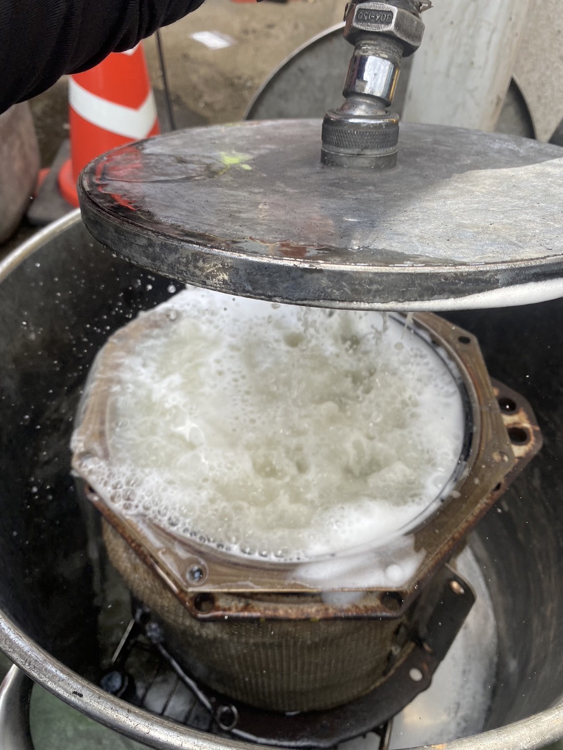 特殊洗浄液による洗浄